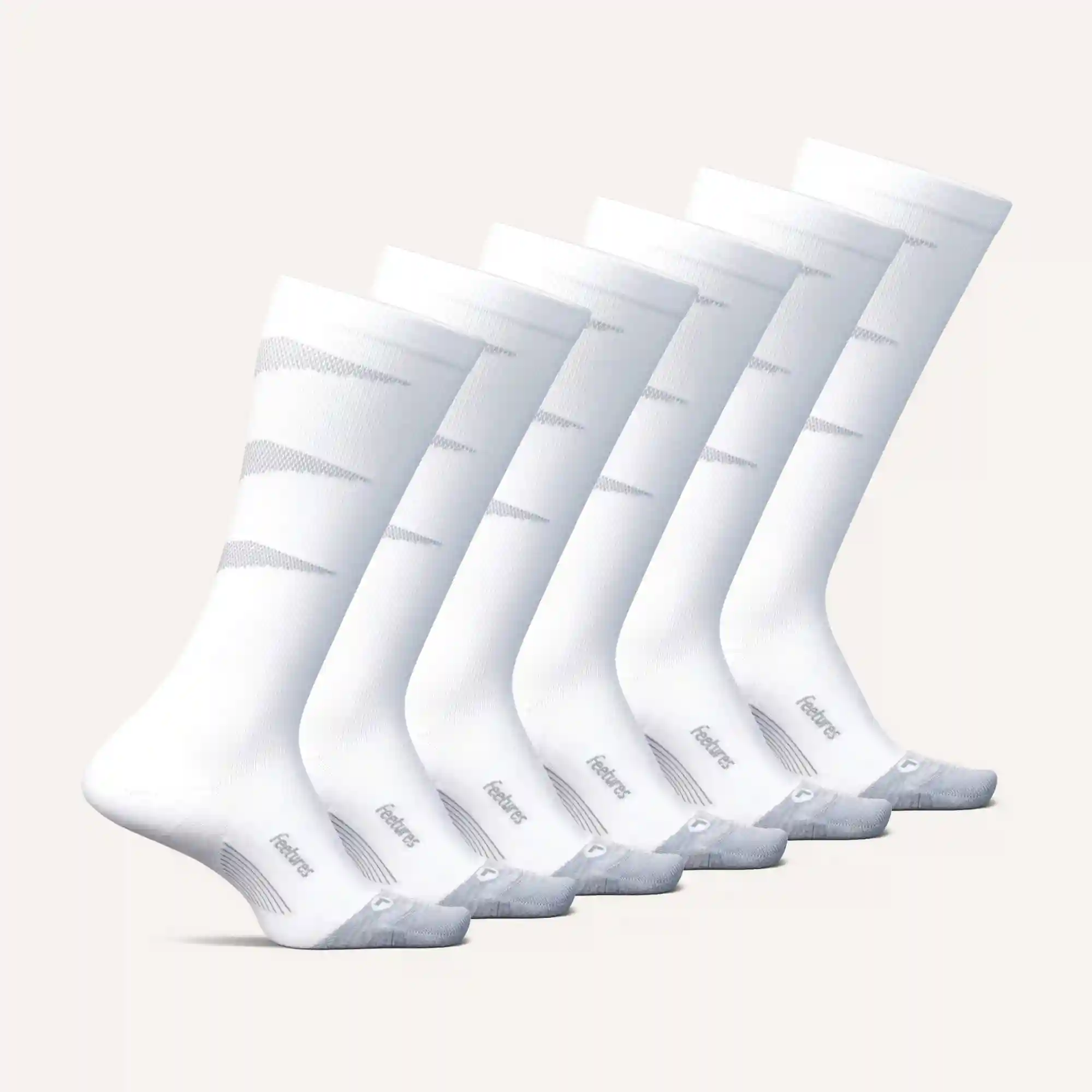 Active Graduated Compression Light Cushion Knee High 6 Pack